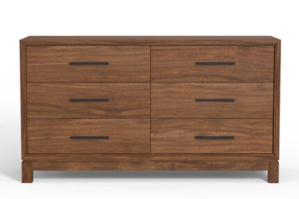 Nova Six Drawer Dresser - Honey Maple
