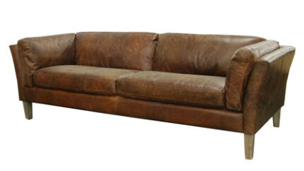 Cartwell Sofa – Distressed Brown Leather