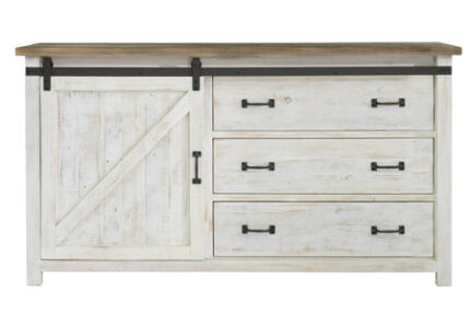 Provence Collection Three Drawer Dresser w/Door