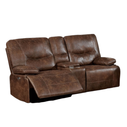 Chantoise Collection Power Reclining Loveseat - Brown