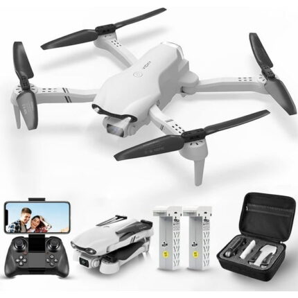 4DRC F10-1080P Wifi FPV Drone with 1080P HD Camera, Headless Mode/3D Flips, RC Quadcopter for Beginners Silver white