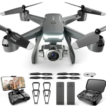 4DRC V14 Drone with 1080P HD Camera Live Video 120Wide-Angle Wifi Altitude Hold, 3D Flip 2 Batteries Black