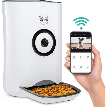 Arf Pets Smart Automatic Pet Feeder with Wi-Fi, HD Camera & Video Recording with Easy App-Control