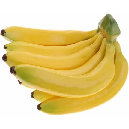 Asija Bananas Bunch, Lifelike Banana Cluster Decoration Fruits Bananas Model Photography Props Kitchen Party Decoration(Bunch of 7)