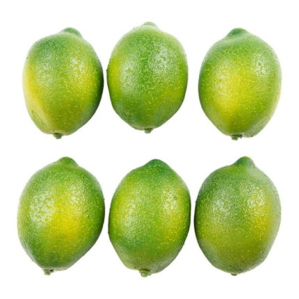 BCLONG 6Pcs Artificial Lemons Plastic Fake Fruit For Home Decoration Photography Props, Green