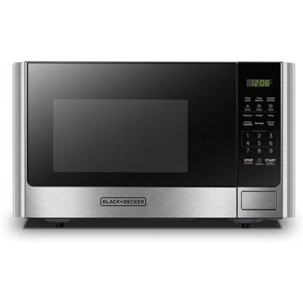 BLACK+DECKER 0.9 Cu.ft Countertop Microwave Oven in Stainless Steel