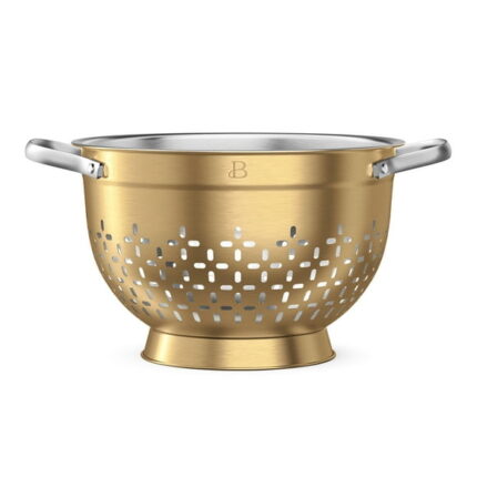 Beautiful 4.5 QT Stainless Steel Colander by Drew Barrymore