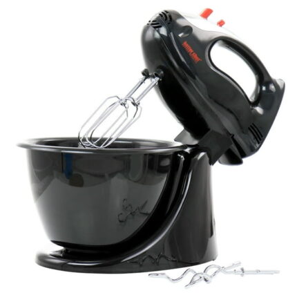 Better Chef 200 Watt Stand Mixer / Hand Mixer in Black with Mixing Bowl