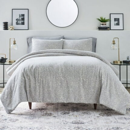 Better Homes & Garden Grey Chenille 3-Piece Comforter Set, Full/Queen, All Ages
