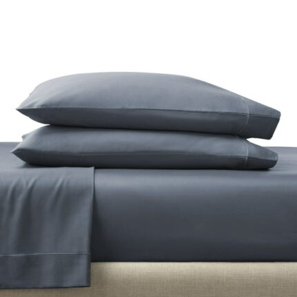 Better Homes & Gardens 3-Piece 400 Thread Count Blue Moonlight Performance HygroCotton Sheet Set, Twin