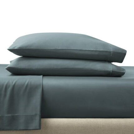 Better Homes & Gardens 400 Thread Count Nimbus Blue Performance HygroCotton Pillowcase Set, Standard/Queen (2 Count)
