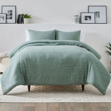 Better Homes & Gardens Paisley Matelasse 3-Piece Comforter Set, Sage, Full/Queen, All Ages