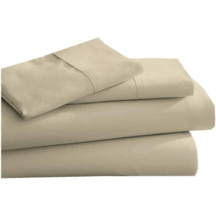 CC&DD HOME FASHION High Quality Lightweight Super Soft Double Brushed Microfiber Sheet Set-Dark beige, Twin