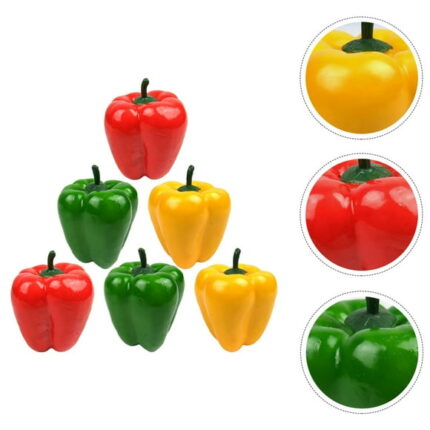 Caulette Artificial Mini Bell Peppers(6 Count)