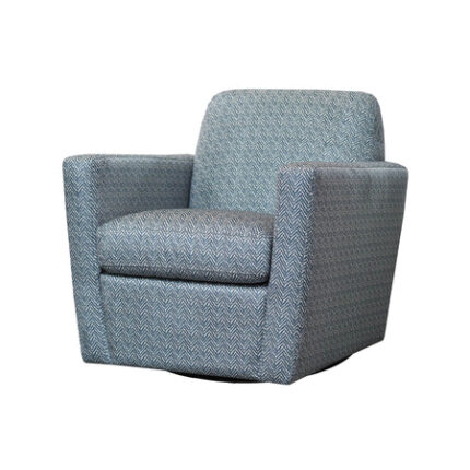 Cooper Collection Swivel Club Chair - Diamond Blue