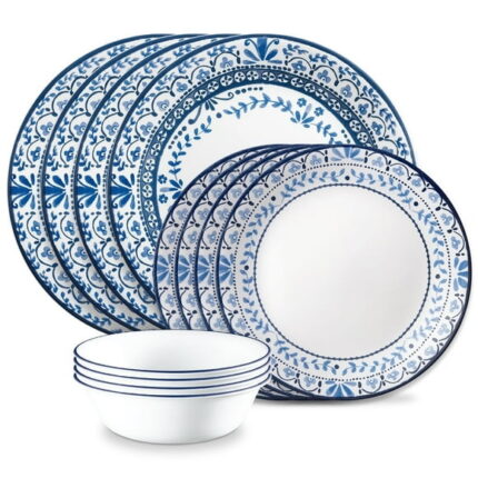 Corelle Portofino 12-Piece Glass Dinnerware Set (Service for 4)