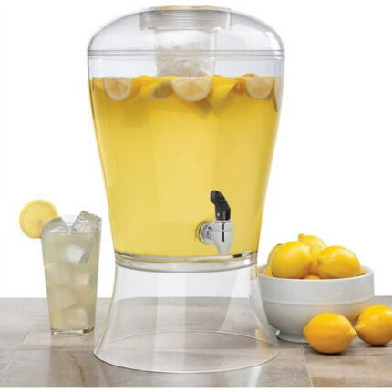 Creatively Designed Proucts  3 Gallon Clear Acrylic Beverage Dispenser with Ice Core