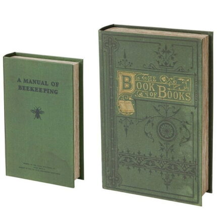 Decorative Book Box - Secret Hiding Place for Valuables - Set of 2