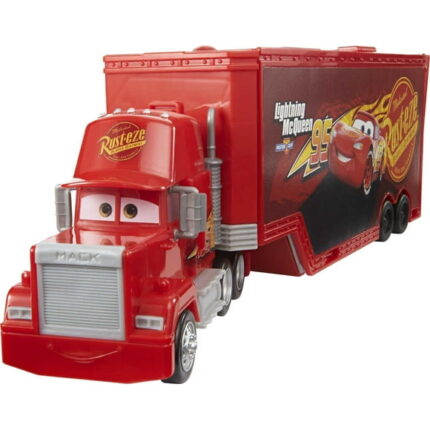 Disney Pixar Cars Transforming Mack Playset, 2-in-1 toy Truck & Tune-Up Station with Launcher