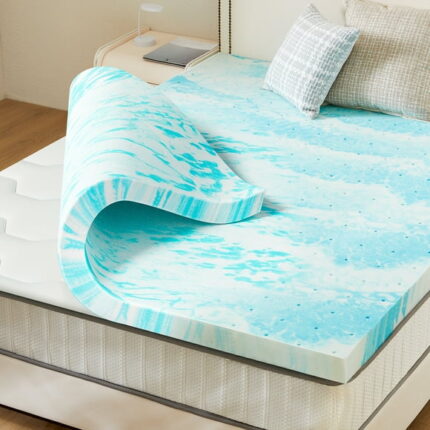 EDX 3 Inch Cool Gel Memory Foam Mattress Topper Twin Size Bed, Comfort Body Support & Pressure Relief, CertiPUR-US Certified