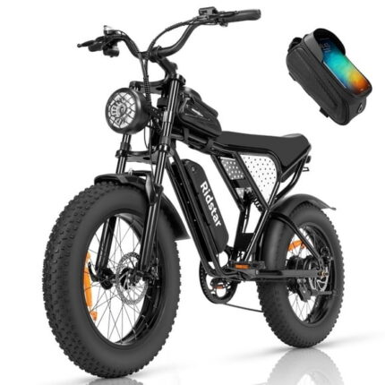 Electric Bike for Adults,1200W 30mph Moutain Bike,48V 15.6AH 20" Fat Tire Electric Bicycle Full Suspension UL2849