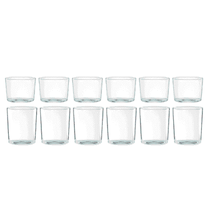 Entertain 365 12-Piece Clear Glass Stackables Drinkware Set