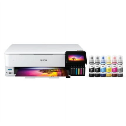 Epson EcoTank Photo ET-8550 Wireless Wide-Format Color All-in-One Supertank Printer with Scanner, Copier, Ethernet