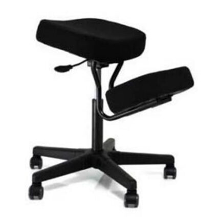 F1445-BK Solace Plus Ergonomic Height Adjustment Kneeling Chair Seating - Black