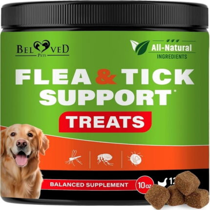 Flea & Tick Support Chewables for Dogs ? Natural Daily Bites for Comfort & Wellness