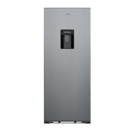 Galanz 6.5 Cu ft One Door Refrigerator, with Water Dispenser, Stainless Steel Look, Estar, New