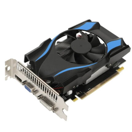 HD7670 Graphics Card 1GB DDR5 for AMD Chip Aluminum Cooling PCI Express X16 Desktop Gaming Graphics Card with Large Fan