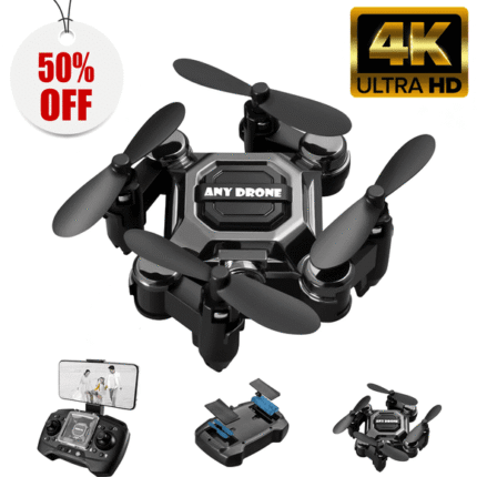 HNH  Foldable Drone with Camera, FPV Drone for Kid and Adults, 4K Drone RC Quadcopter with 3D Flips, Altitude Hold, 50x Zoom, Headless Mode, APP Control-(Upgrade2025)