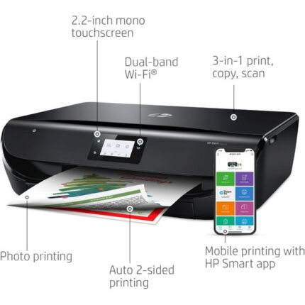 HP - ENVY 5070 Wireless All-In-One Instant Ink Ready Inkjet Printer - Black
