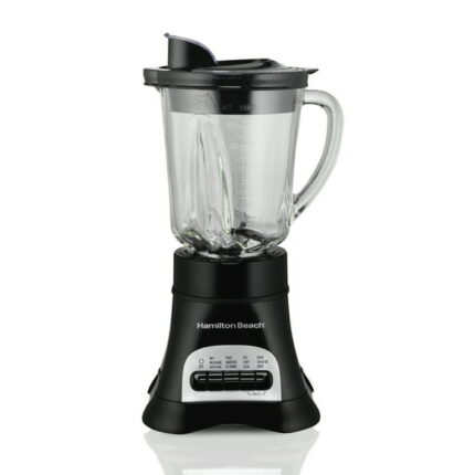 Hamilton Beach Multi-Function Blender for Smoothies, Shakes, Icy Drinks & Much More, 40 oz Glass Jar, Black
