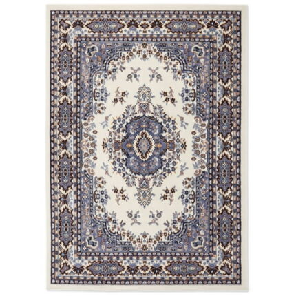 Home Dynamix Premium Sakarya Traditional Medallion Area Rug, Ivory/Blue, 7'8"x10'7"