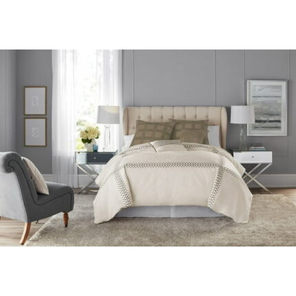 Hotel Style 5-Piece Austin Embroidered 100% Polyester Fill Comforter Set, King
