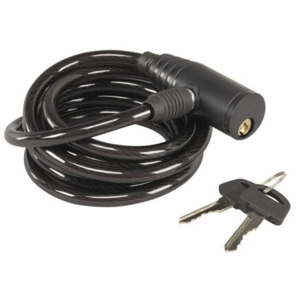 Hunters Specialties Key Lock Cable Lock, Black (Bicycle Lock)