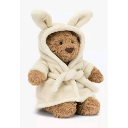 Jellycat Bartholomew Bathrobe Bear soft toy 26cm New With Tags