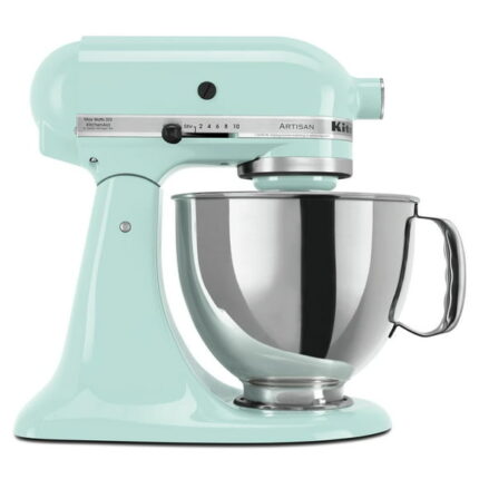 KitchenAid? Artisan? Series 5 Quart Tilt-Head Stand Mixer, Ice, KSM150PS