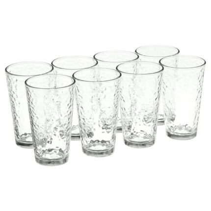 Libbey 16.2 oz Vintage Frost Clear Drinkware, Set of 8
