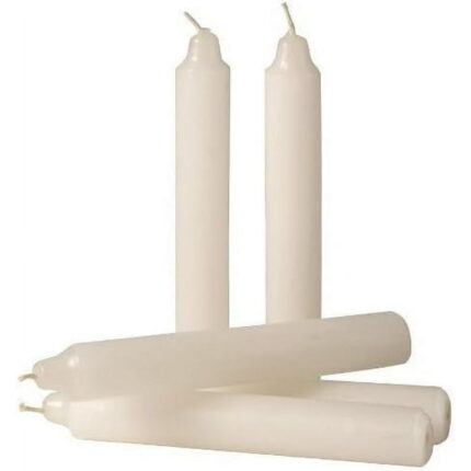 Luminessence Candles Emergency Candles 1 Wick - Unscented - 5'' - Long-Burn - Pure White - 12 Count
