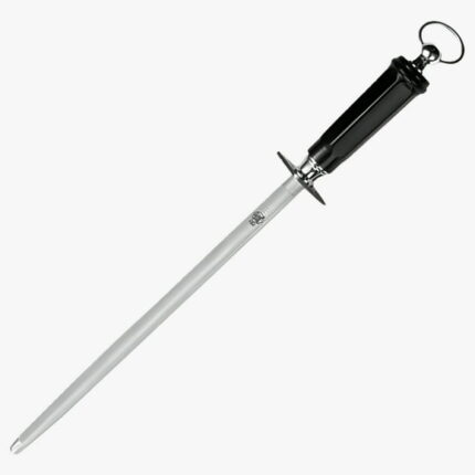 MITSUMOTO SAKARI Honing Steels,  10 inch Knife Sharpening Steel (ABS Handle & Powerful Magnet)