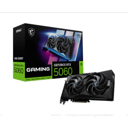 MSI GeForce RTX 5060 8G GAMING OC Graphics Card, 8GB GDDR7, DPx3, HDMIx1, DLSS 4