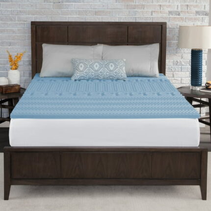 Mainstays 1.5? 7-Zone Reversible Memory Foam Mattress Topper, Queen