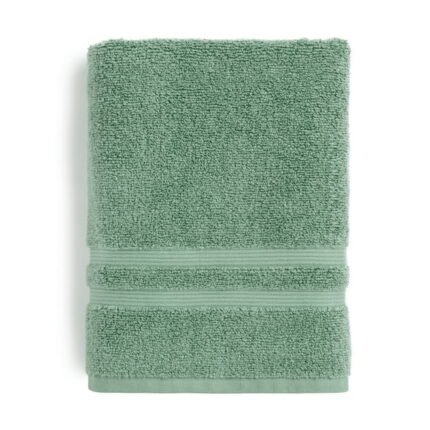 Mainstays Performance Solid Bath Towel, 30" x 54", Green Sage