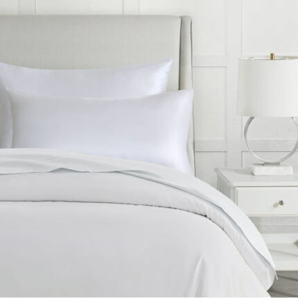 Mainstays Satin Standard Pillowcase Cover, White, 2 Pack, 20"x32"
