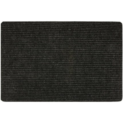 Mohawk Home All Purpose Low Pile Non-Slip Indoor/Outdoor Stain/Fade Resistant Ribbed Mat, Charcoal, 2' x 3'