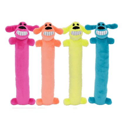 Multipet Plush Loofa Dog Toy with Squeaker, 12"