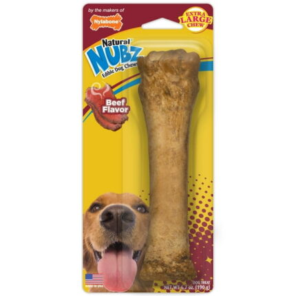 Nylabone Nubz Beef Dog Chew Treats X-Large - 50+ lbs. (1 Count)