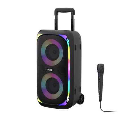 Okko Sonic Bass V4 Portable Bluetooth Speaker with Microphone, LED Lighting